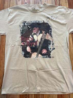 Vintage Tracy Byrd Country Music Tour Autographed T-Shirt Sz XL